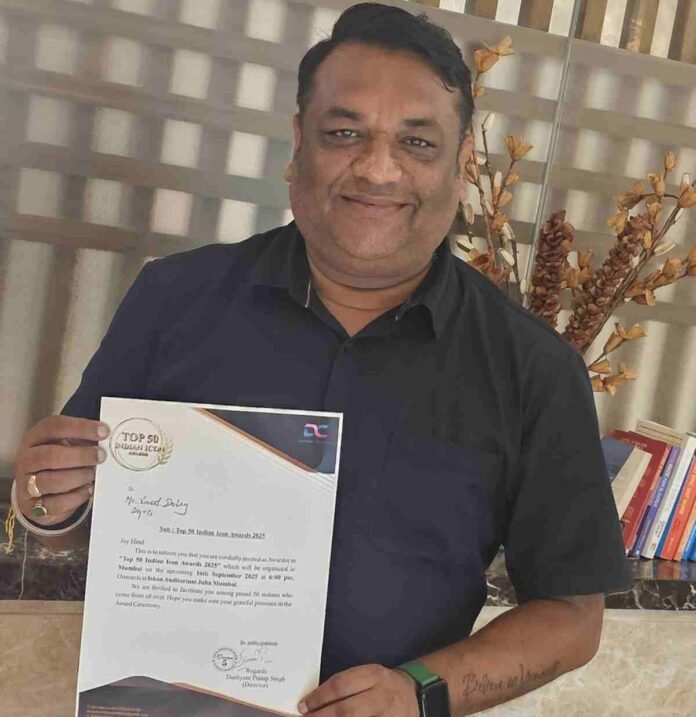 Journalist Vineet Dubey to Be Honored at Top 50 Indian Icon Awards 2025